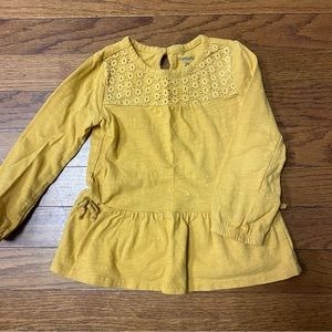 Carters 2T Mustard long sleeve shirt